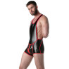 LEADER Body Singlet BRUT Noir-Rouge